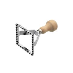 Cortador de raviolis cuadrado con mango de madera 6 cm - Acero inoxidable - Kitchen Craft