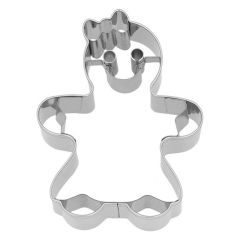 Cortador niña de jengibre con lazo 8 cm - Birkmann