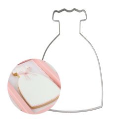Cortador vestido comunión tradicional 12 cm - Postreadicción