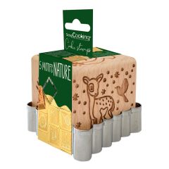 Cortador y sello marcador nature - ScrapCooking