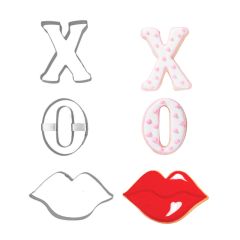 Cortadores beso XO San Valentín (3) - Wilton