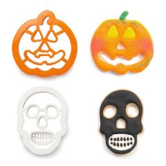 Cortadores calabaza y calavera Halloween (2) - Decora