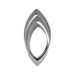 Cortadores hojas o Calisson (3) 8 cm - Cutter Sweet