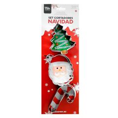 Cortadores Papá Noel, bastón y árbol de Navidad (3) - Azucren