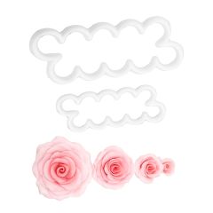 Cortadores para elaborar rosas fáciles de fondant (2) - FMM