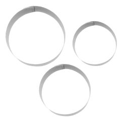 Cortadores redondos 8, 9 y 10 cm (3) - Wilton