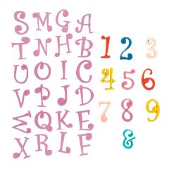 Cortadores tappit letras mayúsculas y números Funky (6) - FMM