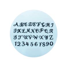 Cortadores tappit letras y números mayúsculas Swirly (4) - FMM