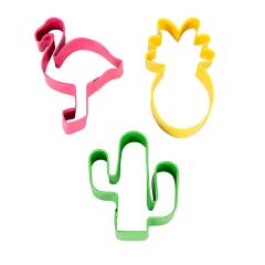 Cortadores tropicales piña, flamenco y cactus (3) - Wilton