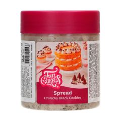 Crema de chocolate y galleta negra Spread Crunchy Black Cookies 250 g - Funcakes