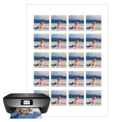 Papel de arroz fino - Cuadrados de 4 cm (20) - Impresión personalizada