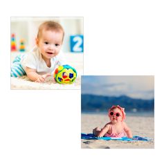 Pack de 2 papeles comestibles Burn Away - Cuadrado de 12 cm - Impresión personalizada