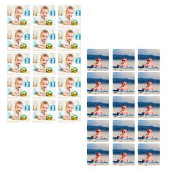Pack de 2 papeles comestibles Burn Away - Cuadrados de 5 cm - Impresión personalizada