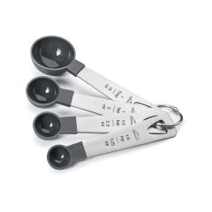 Cucharas medidoras con mango de acero inoxidable (4) - Lacor