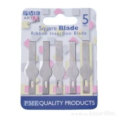 Cuchillas rectas de repuesto para bisturí fondant (5) - PME