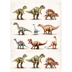 Oblea Dinosaurios 2 (A4) - María Lunarillos