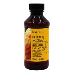 Emulsión de mantequilla-vainilla 118 ml - Sin gluten - LorAnn
