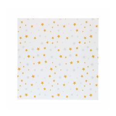 Envoltorios de papel estrellas doradas y plateadas 25 x 25 cm (50) - Simply Making