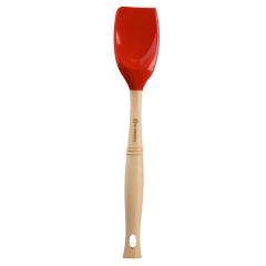 Espátula Pro cuchara con mango de madera 32,5 cm Cereza - Silicona - Le Creuset