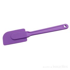 Espátula de silicona y plástico púrpura 25 cm - Ibili