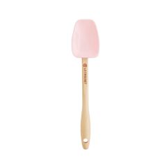Espátula mini con forma de cuchara y mango de madera 17 cm Shell Pink - Silicona - Le Creuset