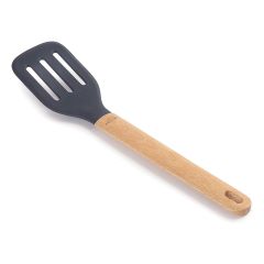 Espátula perforada mango madera Unite 34 cm - Silicona - Lacor