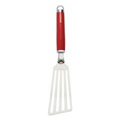 Espátula ranurada flexible larga roja 33 cm - Acero inoxidable - KitchenAid