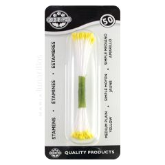 Estambres para flores amarillo (50) - JEM