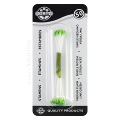 Estambres para flores verde lima (50) - JEM