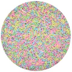 Fideos de azúcar multicolor pastel 80 g - Funcakes
