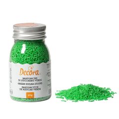 Fideos de azúcar verdes 90 gr - Decora