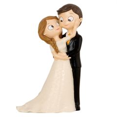 Figura novios abrazados y caricias 21 cm - Mopec