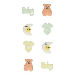 Figuras de azúcar happy baby shower (8) - Sin gluten - Funcakes