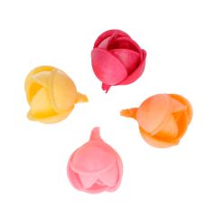 Flores de oblea Peonías de colores 3 cm (7) - Funcakes