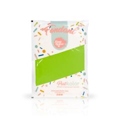 Fondant verde fluorescente 250 g - Sin gluten - Pastkolor