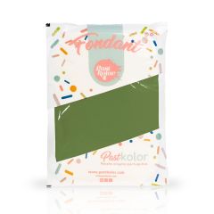 Fondant verde hoja 1 kg - Sin gluten - Pastkolor