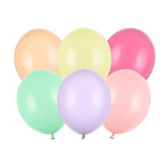 Globos colores pastel extra fuertes (100) - PartyDeco