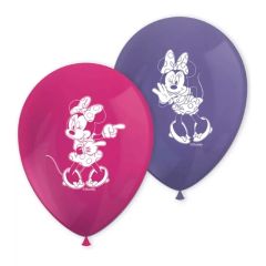 Globos rosas y morados Minnie (8) - Decorata Party