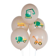 Globos vehículos de la construcción (5) - My Little Day