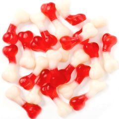 Gominolas de azúcar Huesos rojos y blancos (1 kg) - Sin gluten - Fini