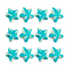 Gominolas de azúcar Estrellas Twist rayas azules y blancas (1 kg) - Sin gluten - Damel