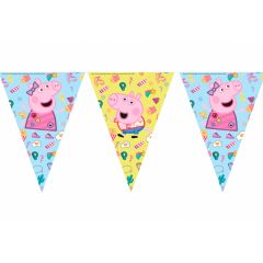 Guirnalda de plástico Peppa Pig 2,3 m - Decorata Party