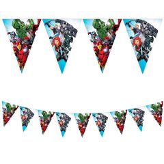 Guirnalda de papel Avengers Los vengadores 2,3 m - Decorata Party