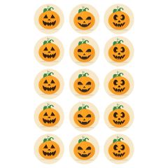 Oblea Halloween Calabazas nº 45 - María Lunarillos