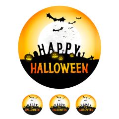 Papel de azúcar Happy Halloween - 20 cm - María Lunarillos