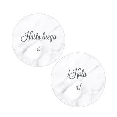 Pack papeles comestibles burn Hasta luego Hola Edad 14 cm - María Lunarillos