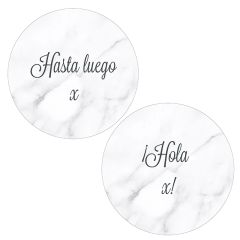Pack papeles comestibles burn Hasta luego Hola Edad 19 cm - María Lunarillos