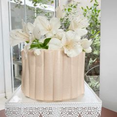Hoja de modelado para Origami Cake semicilíndrico