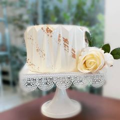 Hoja de modelado para Origami Cake vincado