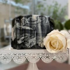 Hoja de modelado para Origami Cake vincado invertido